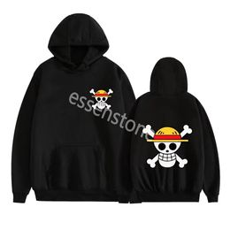 24SSAnime One Piece Sweats à capuche Designer Hommes Femmes Mode Luffy Pull Sweat à capuche surdimensionné Sweats Enfants Hip Hop Manteau Garçons Vêtements pour hommes Sweat-shirt Sudaderas XXS-4XL