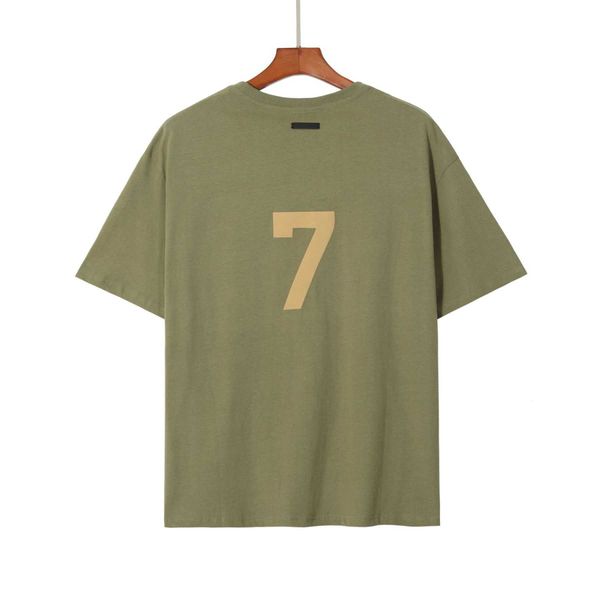 24SSNEW 3D Letter T Shirt Diseñador de moda para hombres y mujeres Camisa de pareja de mujeres 100% Algodón Hot Melt Impresión High Street Wize S-XL