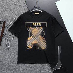 24ssNew mannen Zomer Losse T-shirt Mode Trend Puur Katoen Korte Mouw Luxe Brief Graffiti Patroon T-shirt M-3XL