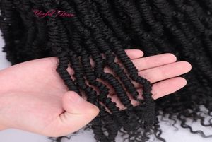 24 Strands Bombe ombre Nubian Hair Black Marley Extensions synthétiques Jamaïcain Bounce Bomb Bomb Crochets Fo6510072