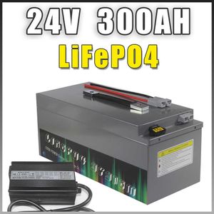 Batterie LiFePO4 24V 100ah 200ah 300ah, BMS Bluetooth pour camping-car, bateau, hors route, voiture de Golf, stockage solaire, batterie 24V