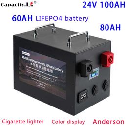 Batterie 24v 100AH Lifepo4 60AH 80AH 100AH batterie Lifepo4 batterie RV batterie rechargeable 100ah batterie 24V