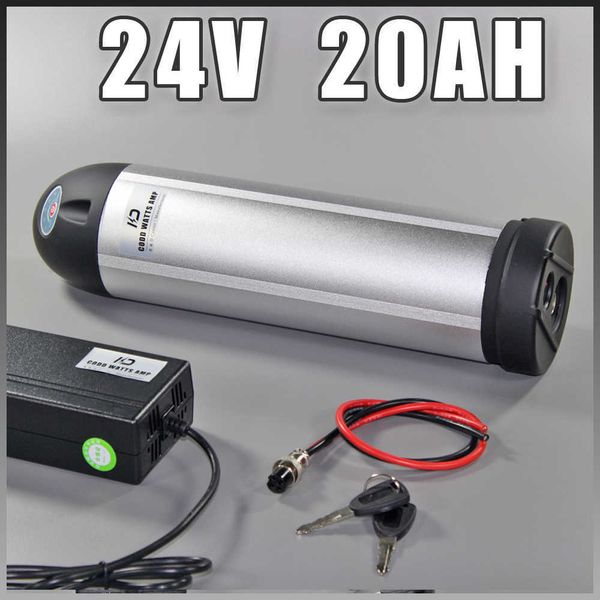 Batterie de bouteille d'eau de vélo électrique 24v 20ah, batterie au lithium de vélo électrique 24v