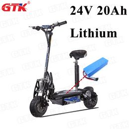 24v 20ah lithium ion batterij 18650 cellen met BMS voor 250w 350w 24v fiets motor elektrische kar reizen scooter + 2A lader