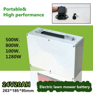 24V 20Ah lithium ion accu voor 800W.1000W Elektrische grasmaaier gras cutter machine veldmaaier onkruid trimmer + lader