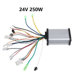 Controlador de velocidad de Motor de CC sin escobillas de 24V y 250W, regulador de voltaje, controlador de Motor de patinete eléctrico ajustable para bicicleta