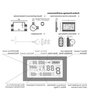 Gratis Verzending 24V 36V 48V 60V 72V Display intelligente KT LCD3 Elektrische fiets Onderdelen controller Ojons