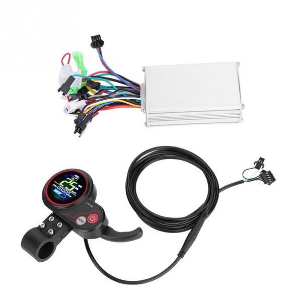 Controlador de scooter de bicicleta eléctrica de 24V, 36V, 48V, 60V, Panel de Control de pantalla LCD con interruptor de cambio, accesorios para bicicletas eléctricas