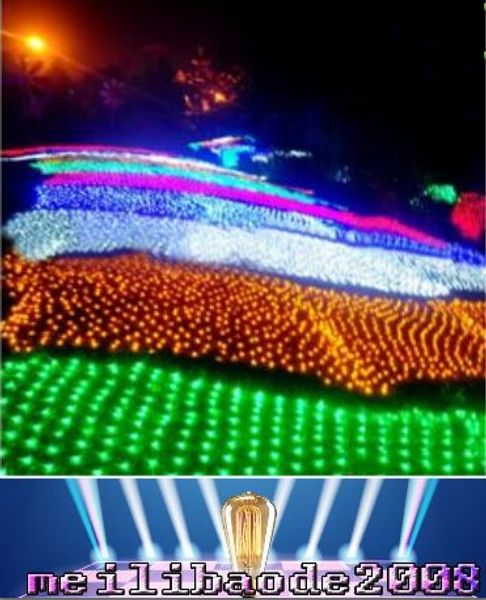 Réseau lumineux LED 24V 4*6 M 672, décoration de fête de mariage de noël plus sûre à faible consommation d'énergie, 4 couleurs, prise EU UK AU US livraison gratuite MYY169