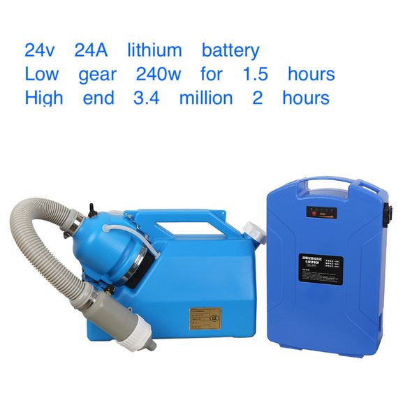 Mócoca de 24v 48V Mochila Atomizadora Ultra Capacidad Hospital Desinfección Atomizadora eléctrica Aerosol