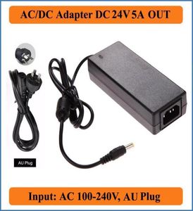 Adaptateur DC 24V 5A AC 2125x55mm AU Jack Plug Universal AC 110V220V Convertisseur en chargeur d'alimentation DC 120W pour les bandes LED1712148