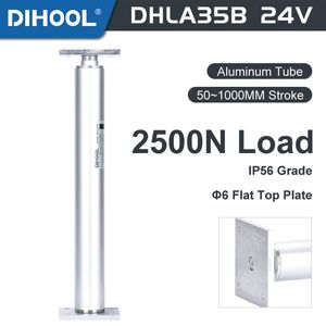 Actuador lineal eléctrico de 24 V DC Motor Drive 2500n Push 450 mm 600 mm Bulit Bulit Interruptor de límite plano Levantamiento de la mesa del panel plano