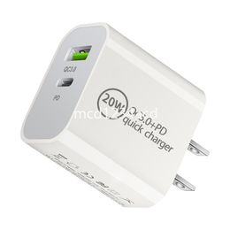 25 20W 12W rapide QC3.0 Type c PD chargeur EU US UK USB C chargeurs muraux prise pour iphone 15 12 13 14 Samsung s10 s20 note 10 htc huawei M1