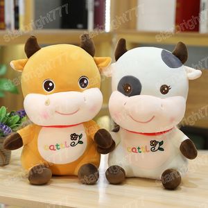 Jouets en peluche de bétail mignon 25/30/40CM, poupée de vache à lait Kawaii, oreiller doux en peluche pour enfants, cadeaux d'anniversaire