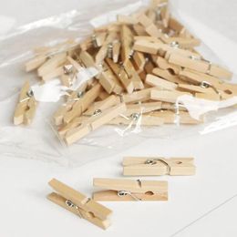 25/35/45/60/72 mm Maat natuurlijke houten kleding foto papier pin Craft clip diy houten klemmen