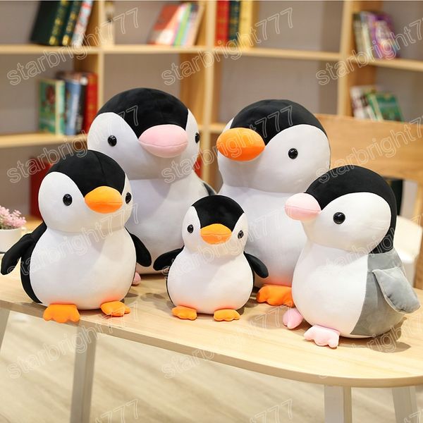 Peluche pingouin créative 25/35/45cm, jouets en peluche, logiciel Kawaii, poupée pingouin de Couple, jouet pour enfants, décoration de la maison