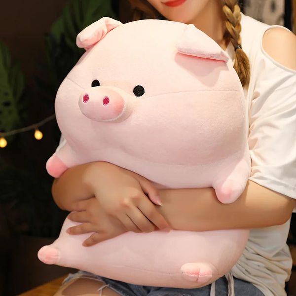 25/35 cm mignon Simulation cochon jouet Kawaii cochon en peluche peluche oreiller remplissage doux poupée 240124