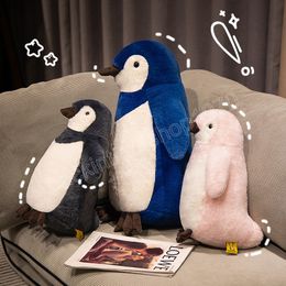 25/35CM Kawaii pingüino antártico juguetes de peluche Animal suave almohada lindo pingüino muñecas sofá silla cojín trasero para niñas