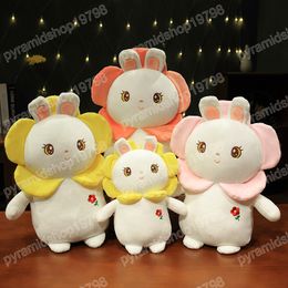 Peluche lapin blanc Kawaii 25/35CM, décoration de chambre de bébé, poupée lapin, oreiller, compagnon de fille, cadeaux d'anniversaire, animaux en peluche