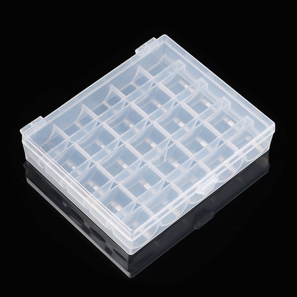 25/36 Grids Camsilla de rosca de plástico Caja de almacenamiento Transprente de costura Set de almacenamiento Caso de almacenamiento Accesorios de costura de costura para el hogar Herramienta de artesanía