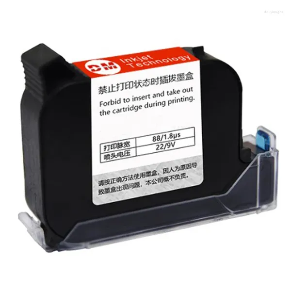 Cartuchos de tinta de Color solvente de 25,4 MM y 1 pulgada para impresoras de inyección de tinta portátiles con código de fecha de caducidad, Cartucho Jet para impresora en línea