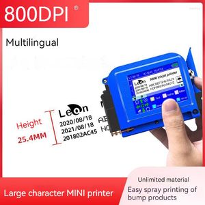 Mini impresora de inyección de tinta de mano de 25,4 mm Impresión de código QR de fecha de producción inteligente portátil multilingüe