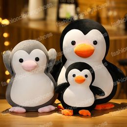 25-50cm lindo pingüino de peluche muñecas Animal encantador pingüino peluche almohada Kawaii abrazo juguetes para niños niñas regalos de cumpleaños