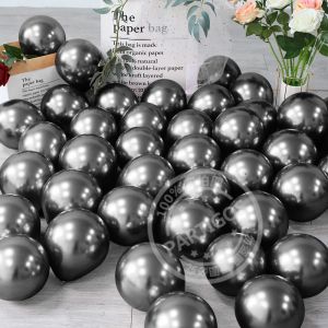 25 / 50pcs ballons de 5 pouces Chrome champagne rose or lilas noir métallique globos de mariage anniversaire de fête de fête de fête baby shower