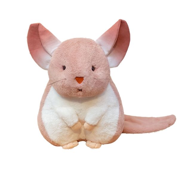 25 ~ 65 cm Adorable Hamsters Muñeca de peluche Gris Blanco Rosa Orejas largas Conejito como juguete de peluche real para niños Regalo de Navidad 220222