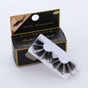 25-70mm Cils Super Longs Faux Cils 100% Vison Cils Exagération Fluffy Messy Criss-cross Extension Dramatique Cils Maquillage Beauté