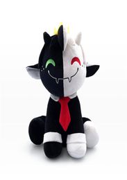 25 cm nuevo Ranboo Sit peluche muñeco de cordero blanco y negro niños niñas juguetes de Navidad233M6091404