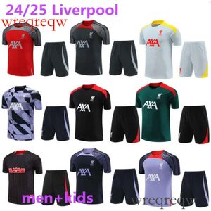 25 voetbal tracksuit jerseys kit 23 24 Men Kids shorts mouwen trainingspak voetbal tracksuits overlevende voet chandal futbol sportkleding
