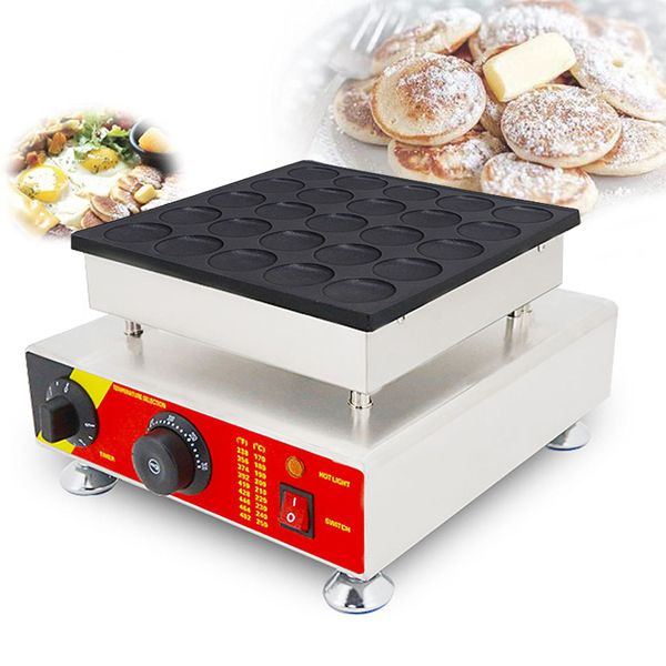 Mini Machine à crêpes hollandaise électrique à 25 trous, Dorayaki, Machine à fabriquer des muffins, Poffertjes Grill, Surface antiadhésive