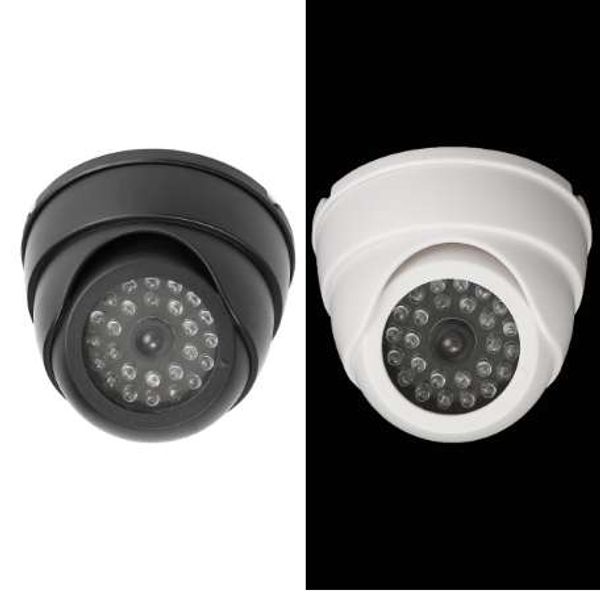 25 LED couleur nuit vidéo dôme fausse caméra de vidéosurveillance décor à la maison surveillance de sécurité décoration artisanat noir blanc Figurines Miniatures