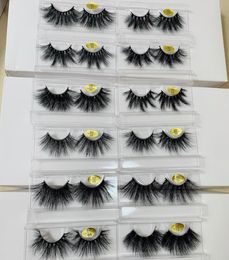 25 mm de long des cils de vison 3D Faux de coiffures pour faire de la version allongeante des cils à la main 10 sets 5007984