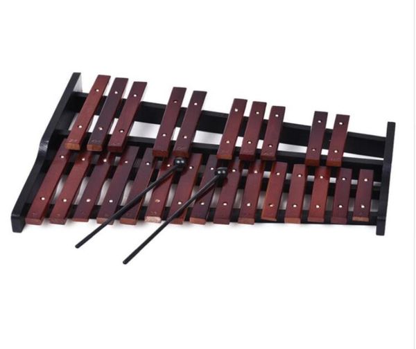 Percussion Xylophone en bois de 25 notes, développement de l'intelligence éducative précoce, instruments de percussion avec 2 maillets 4477088