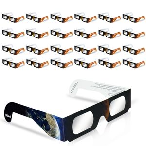 25-pack Solar Eclipse-bril gemaakt door een AAS-goedgekeurde fabriek, CE- en ISO-gecertificeerde Eclipse-schaduw voor direct zicht op de zon