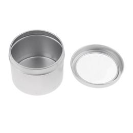 25 stks aluminium tin potten (100ml) cosmetische containers ronde blikblikjes met schroefdop deksel voor DIY ambachten, cosmetica, salve, kaars, reizen