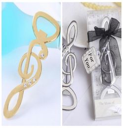 25 Pieceslot Silver en Gold Wedding and Party Gunders van de Music Love Bottle Opener Wedding Souvenirs For Bridal Showers8151278