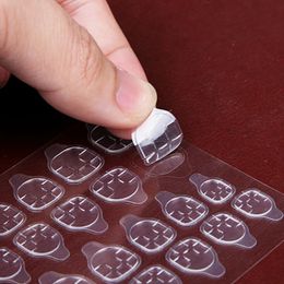 25 vellen 24/600 stcs dubbelzijdige valse nagel kunstlijmlijsten lijm sticker diy tips nep nagel acryl manicure gel make -upgereedschap 240411