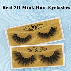 25 Styles 3D vrais cils de cheveux de vison naturel doux épais faux cils moelleux cils Extension outil de maquillage