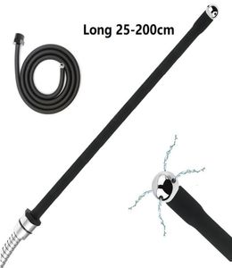 25 à 200 cm de long douche Silicone latema anal douche Nettoyage Perles de tête de bouche à bout de la buse Ficet Ficet Gay8150073