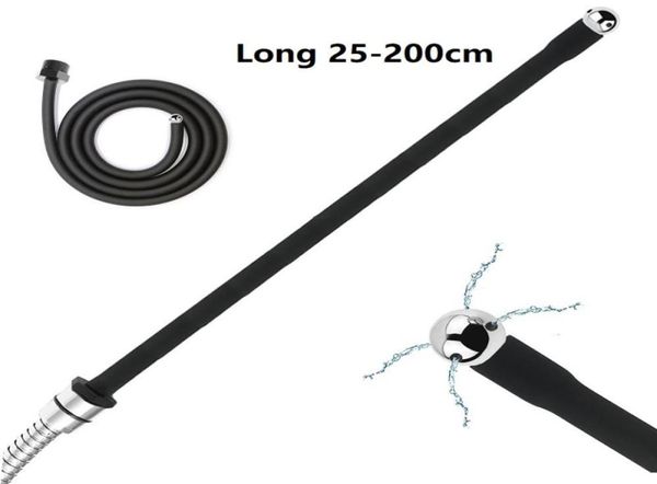 25 à 200 cm de long douche Silicone latema anal douche Nettoyage des perles de tête de bouche de bouche de bouche