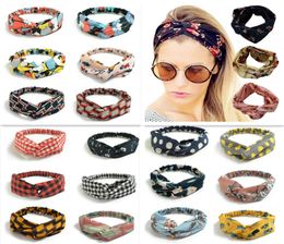 250 kleur kleurrijke hoofdband elastische hoofddoekmeisjes haaraccessoires ed geknoopte etnische kop wrap bloemen wijd stretch6401556