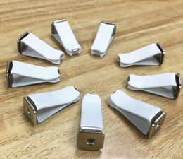 2500 stks Nieuwe Auto Outlet Clips Metaallegering Wit Zwart Kleur DIY Automotive Parfum Clip Decoratieve Auto Vents Klemmen Accessoires #26583