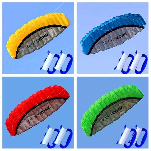 250 cm Double ligne Couche de cascade Kites Flying Toys For Kids Kite Surf Beach Kites Professional Wind Kites Factory Sport 240419