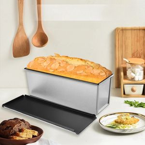 250G/450G/750G/900G/1000 G Moldes de tostada Aleación de aluminio Cabrería antiadherente Cajas de tostadas Pan moldeo para pastel de pan con horno