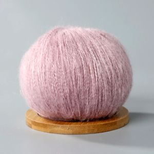 250 g de crochet mohair hilo para suéter de tejer chal hilo de encaje de lana de lana para la piel para la piel de los hilos de dedelgado 5pcs