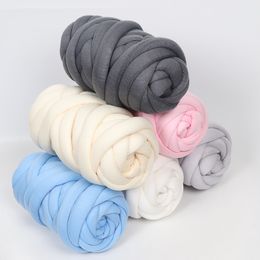 250 g/pcs fil de couverture tricoté à la main fil de coton tresse Super gros bras volumineux tricot laine mérinos fil alternatif