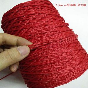 250m PCS Dia 2 5mm 500g Polypropylène corde hamac DIY corde cadeau boîte portable sac à dos creux exposition tag badge lanyard245c